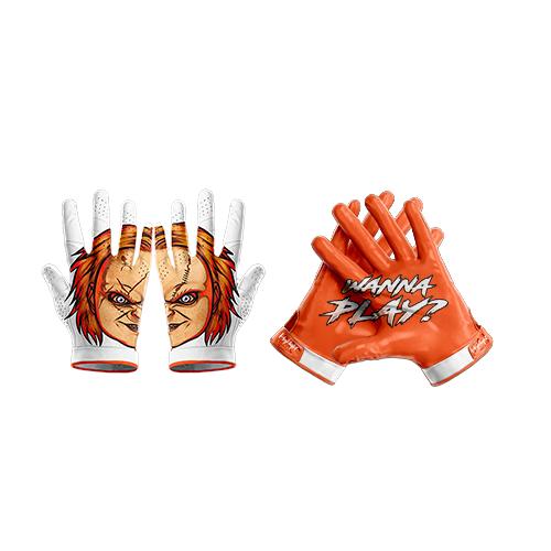 Wanna Play? - Ultra Grip Football Gloves - Superior Grip, Breathable Design, for All Weather Conditions