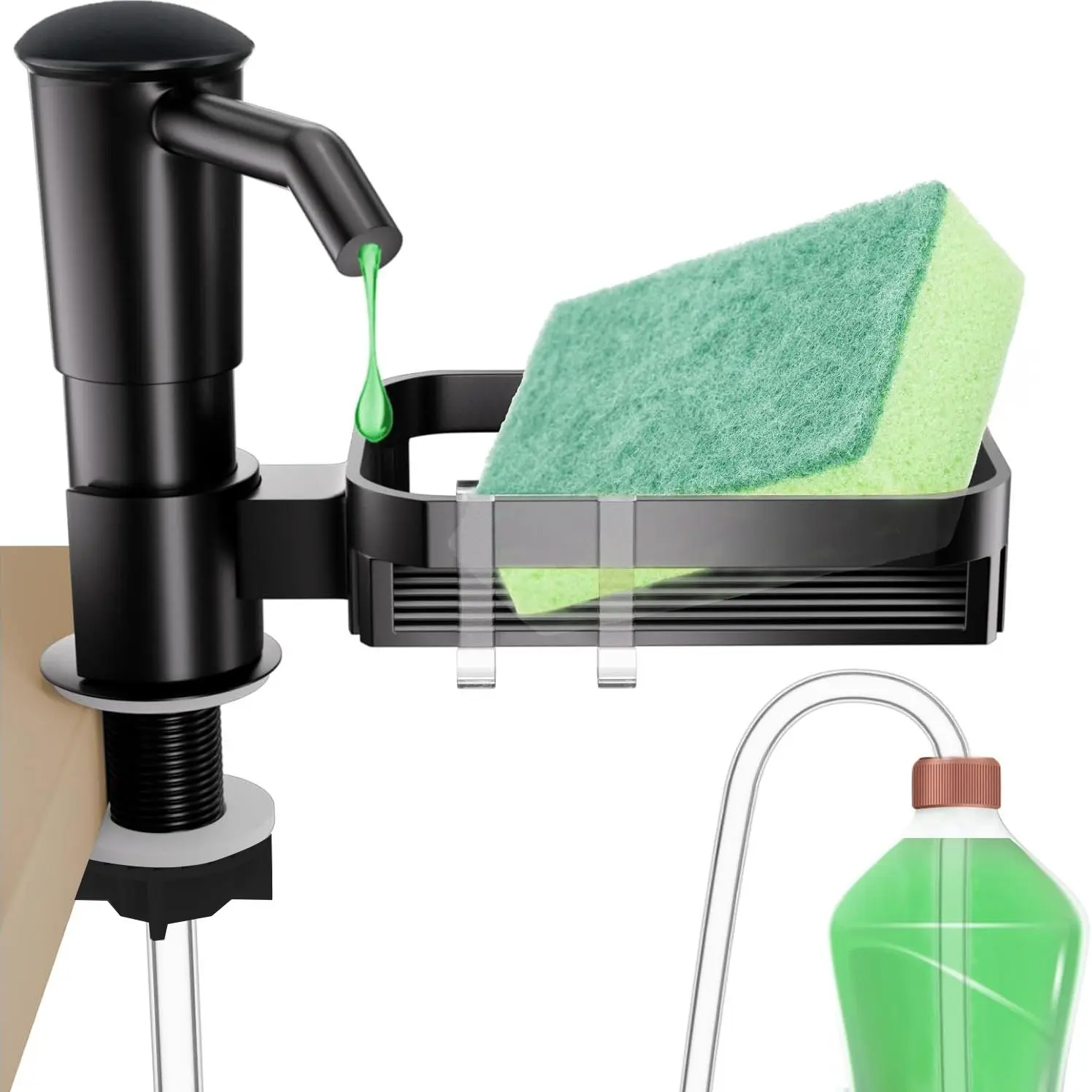 Kitchen Sink Soap Dispenser Pump with Extension Tube, Kitchen Fixture Accessories, Liquid Soap Dispenser
