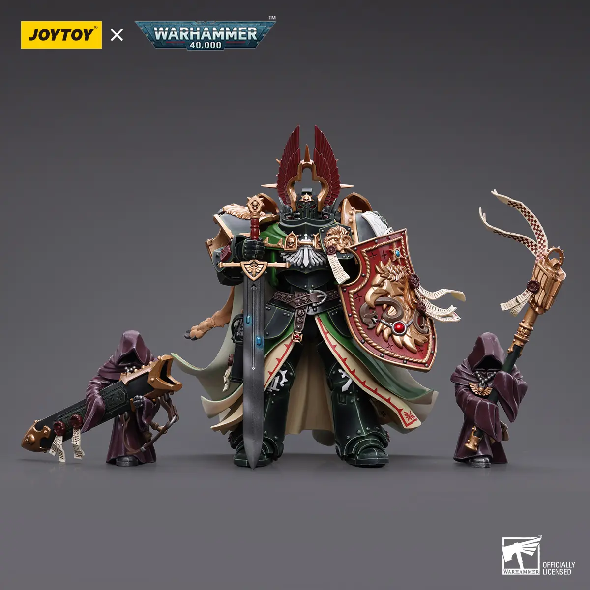 JOYTOY Warhammer 40000 1/18 Dark Angels Primarch Lion El'Jonson Action Figure - JT7882 Model, Unisex Role Play Set for Ages 12+