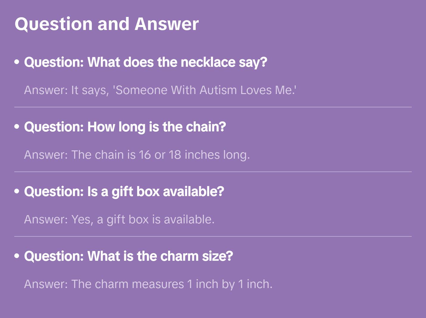 Someone With Autism Loves Me Necklace