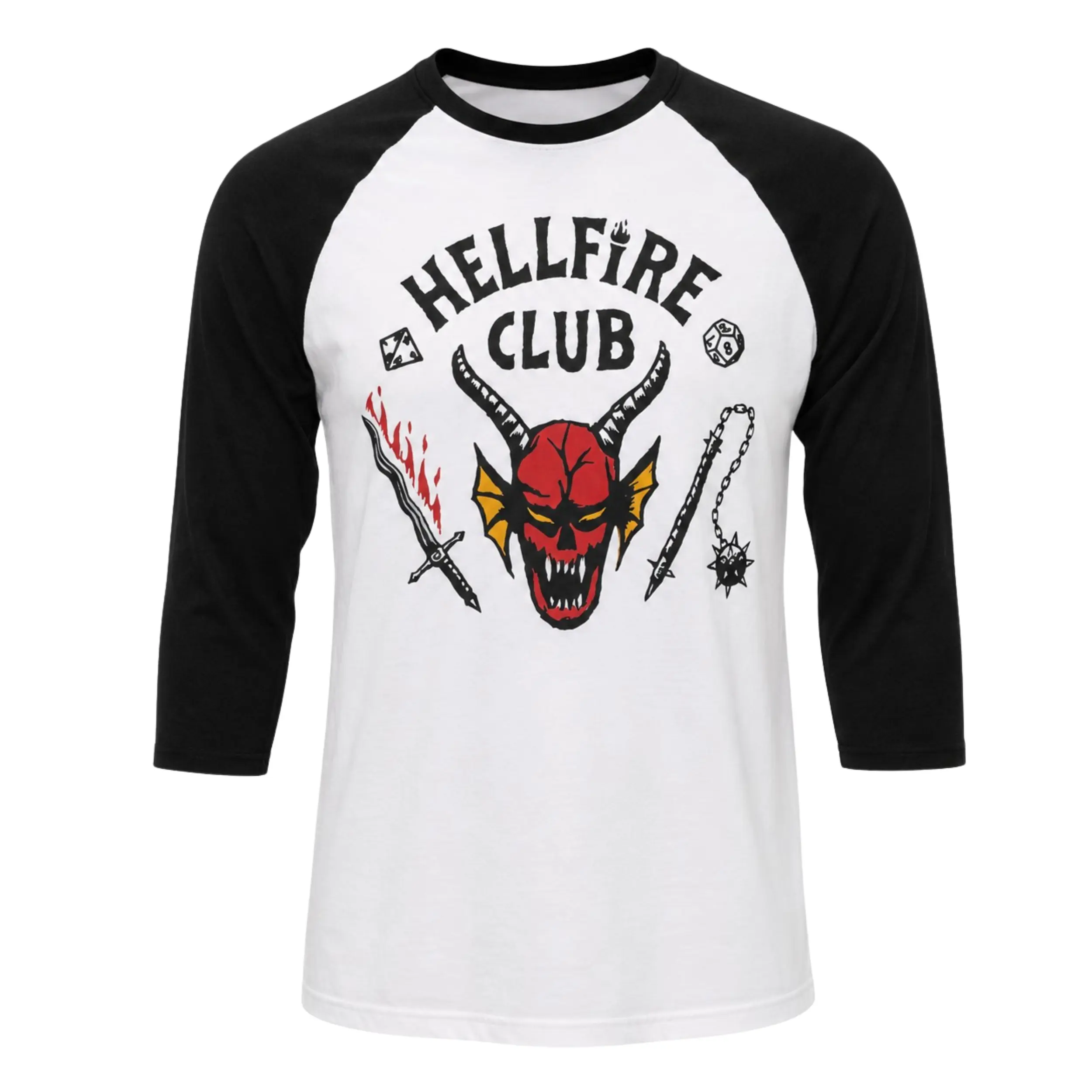 Stranger Things Hellfire Club Replica TV Series Adult Unisex Halloween Cosplay Costume T-Shirt