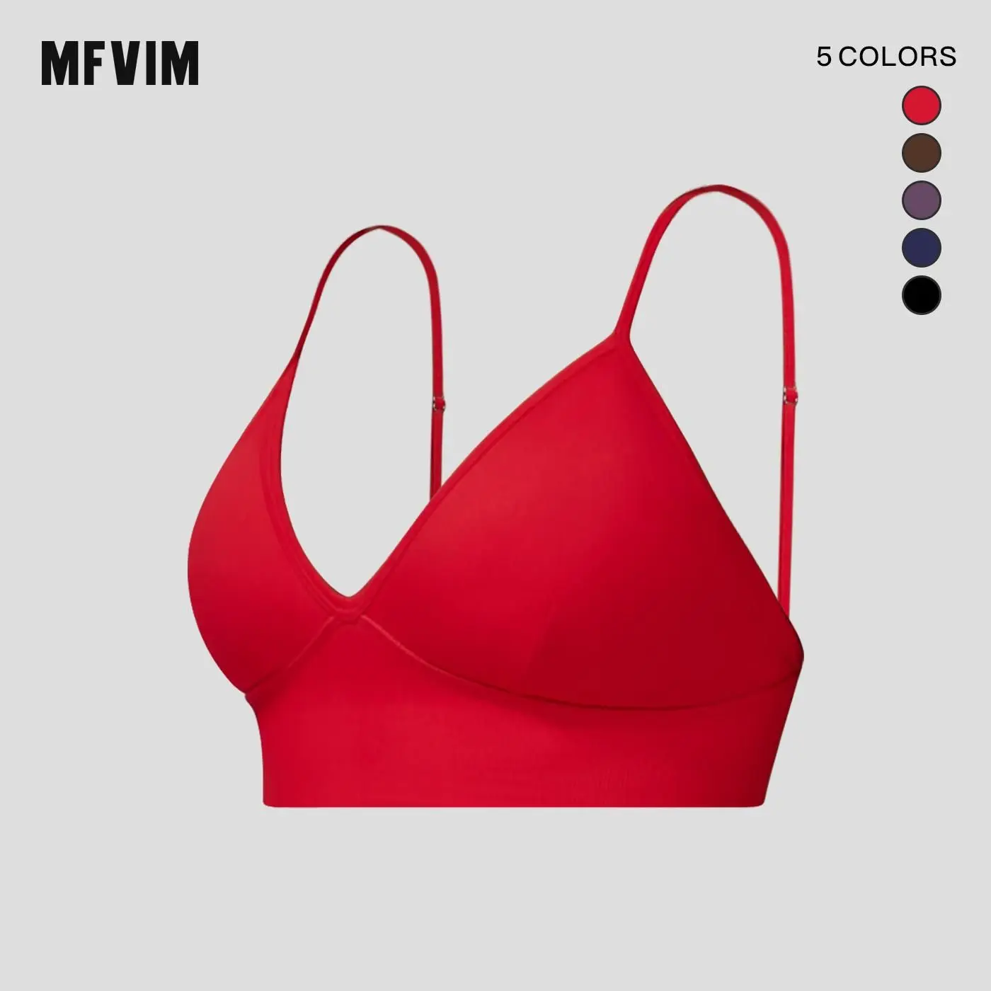 MFVIM Women's Solid Wireless Halter Strappy-Back Spandex Sporty Minimalist Stretch-Fit Sports Bra - Breathable, High-Stretch, Lightweight Gym Wear, Ideal for Gym, Yoga, Spandex Sports Bras, Sporty Sports Bras,back to school,back to school haul