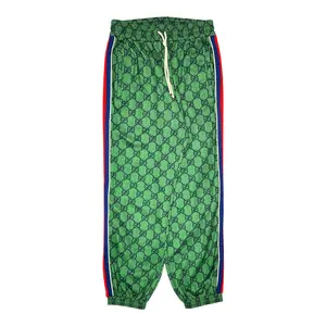 Gucci Yard GG Print Technical Sweatpants Green Multi
