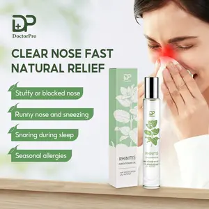 DoctorPro Essential Oil for Sinus and Nasal Relief – Clears Rhinitis and Stuffy Nose, Plant Ingredients, Ready-to-Use Roll-On Design for Travel and Home