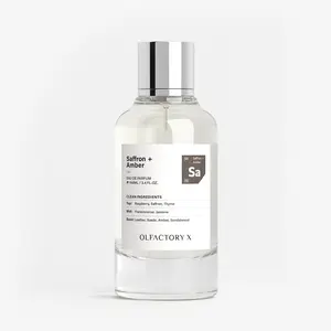 OLFACTORY X TABLE OF ESSENTIAL OILS Saffron + Ember Eau de Parfum 100ML - Perfume for Unisex – Long-Lasting Scent with Saffron and Raspberry – Fragrance from France