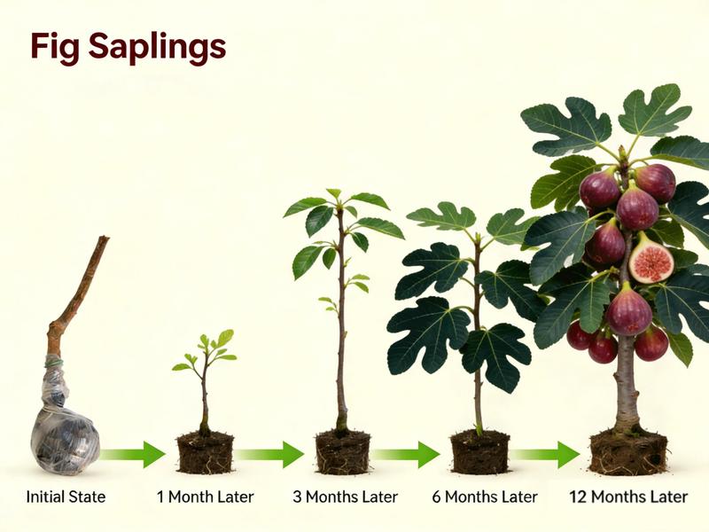 Heirloom Non-GMO Fig Tree Live Plant Starter – Hardy Perennial Fig Fruit Tree for Outdoor Garden, Backyard Orchard, Patio & Home Yard Planting