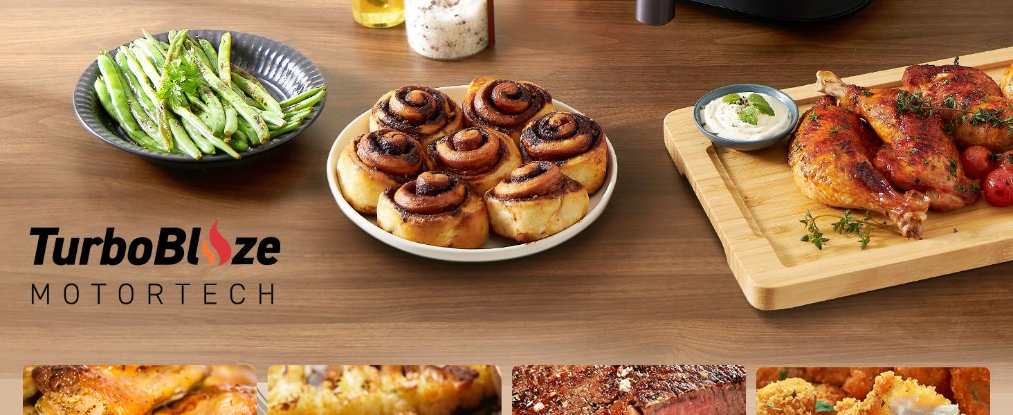 COSORI Air Fryer TurboBlaze 6-Qt Compact, 9 Functions, 5 Speeds, Healthy Ceramic Coating, Nontoxic, 95% Less Oil, Fast & Crispy Cooking, Easy to Clean, Recipes COSORI Air Fryer TurboBlaze 6-Qt Compact, 9 Functions, 5 Speeds, Healthy Ceramic Coating, Nontoxic, 95% Less Oil, Fast & Crispy Cooking, Easy to Clean, Recipes