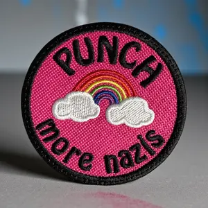 Punch More Nazis Embroidery Patch Multi Sizes 3' - 5"