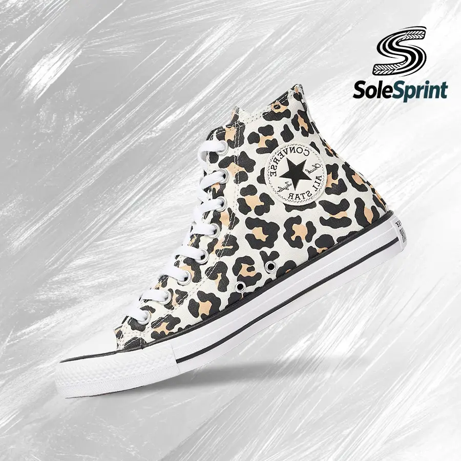 Converse Chuck Taylor All Star High 'Leopard'– Men's Lifestyle Sneakers – shoes for man  - Canvas Shoes, Lightweight Breathable Design, Comfortable Everyday Wear, Casual Street Style - back to school - A14939F