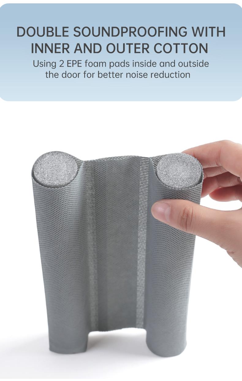 ZARIMI Door Bottom Sealing Strip 1 Count Adjustable Draft Stopper for 30-36 Inch Doors Noise Blocker Home Essentials Large Foam Size 2 Inches Diameter