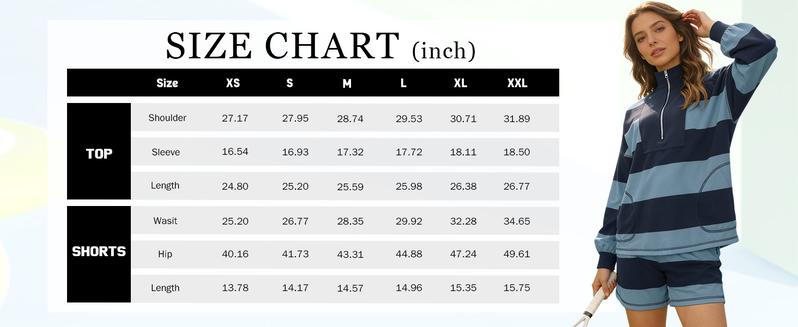 Mundoven Womens Valentine's Day Y2K Lounge Sets 2 Piece Outfits Oversized Striped Set Matching Sweat Sets Long Sleeve Shirt and Shorts Set