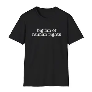 Big Fan Of Human Rights Shirt, Equality Shirt, Social Justice Tee, Political Protest graphic tees
