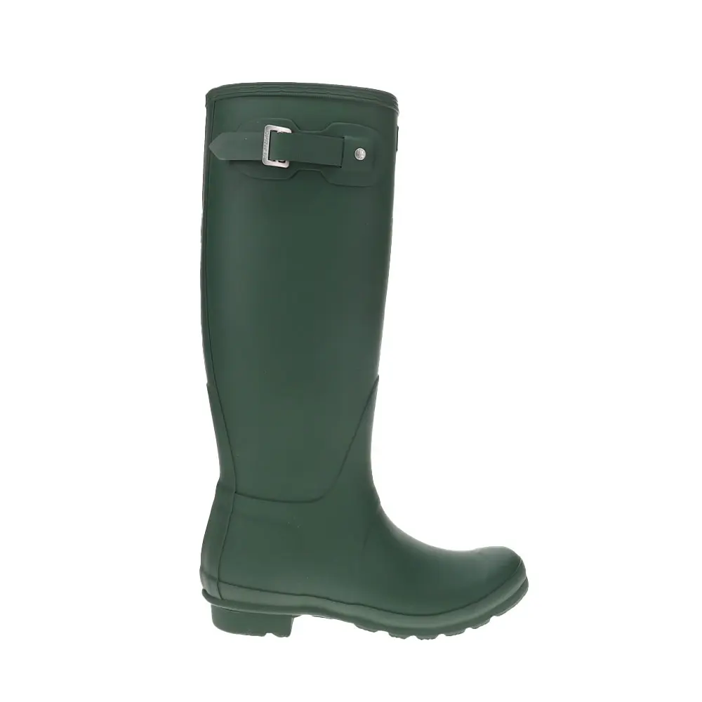Hunter Womens Original Tall Rain Casual Boots Knee High Low Heel 1-2" - Green