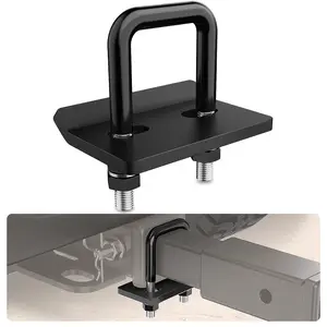 Nilight Trailer Hitch Tightener for 2 inch Trailer Hitches Anti Rattle Heavy Duty Steel with Rubber Anti-Rust Triple Protective Matte Black interior essential Boats dealsforyoudays