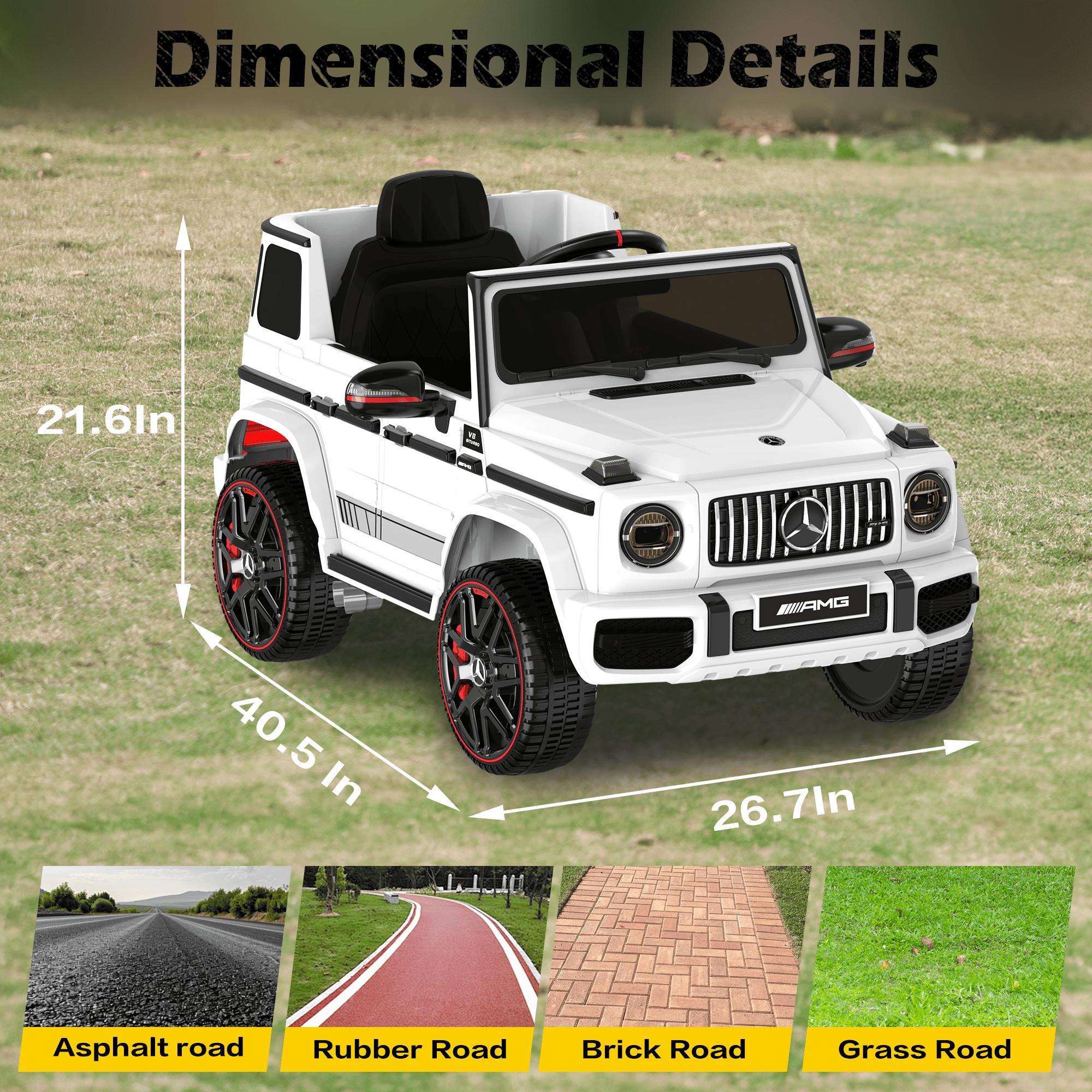 ANPABO Officially Licensed Mercedes-Benz G63 Electric Ride-On Car for Kids with Parent Remote Control LED Headlights Music Player & Horn Soft Start Low Battery Prompt Safe & Fun Kids' Electric Vehicle - Truck ANPABO Officially Licensed Mercedes-Benz G63 Electric Ride-On Car for Kids with Parent Remote Control LED Headlights Music Player & Horn Soft Start Low Battery Prompt Safe & Fun Kids' Electric Vehicle - Truck