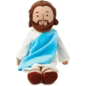 Jesus plush toy, 10 inch, Soft and cuddly stuffed toy for kids and adults, lovely plush gift, religious thanksgiving christmas christian baptism gifts, christmas decorations, my first addiction toys, stuffed toys for adults, thanksgiving christmas gift