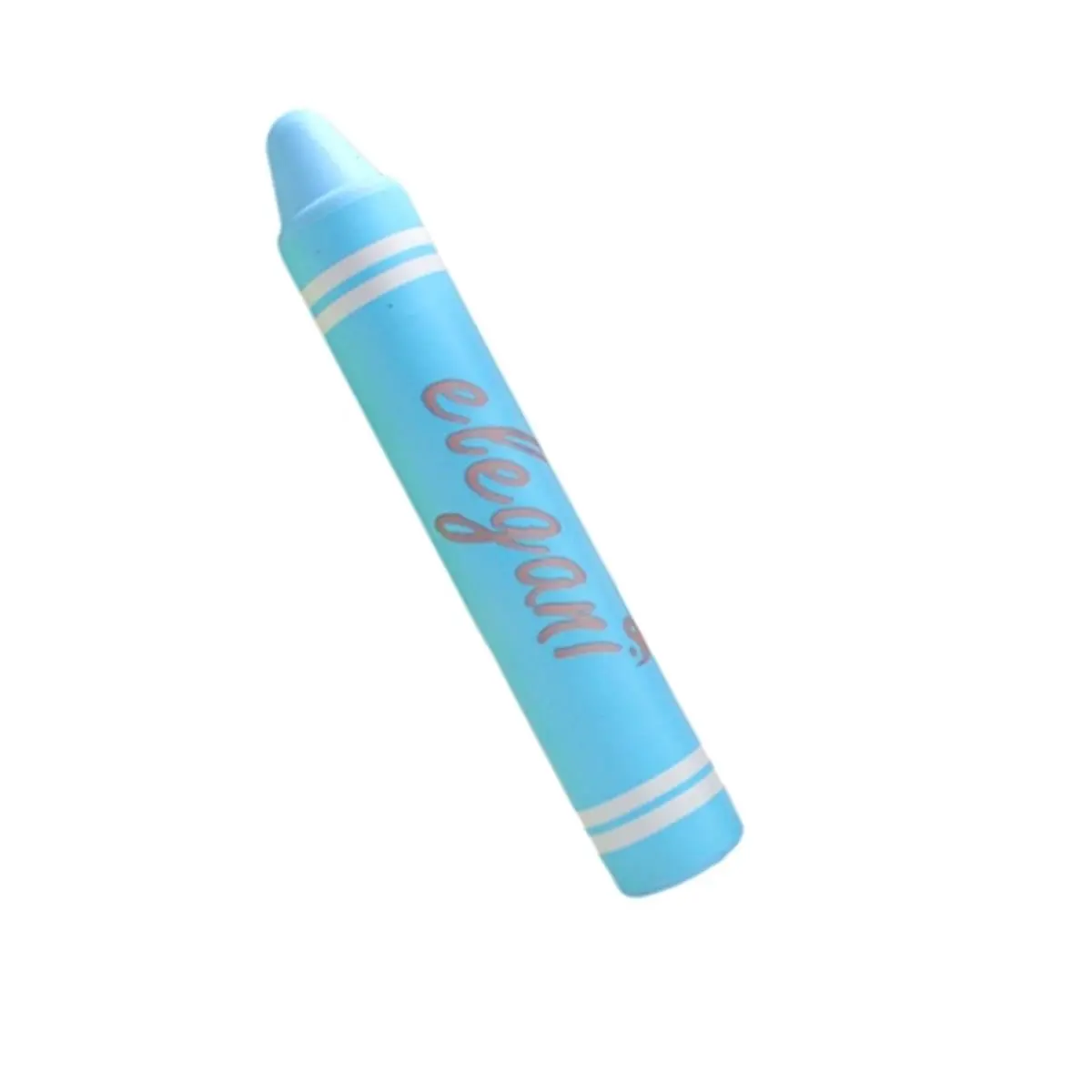 Elegani Kids Retro Silicone Stylus Pencil - Smooth Digital Accessory for iPhone, Smartphone, Android Tablet, iPad, Mobile Device, Computer, Blue, Kids Crayon