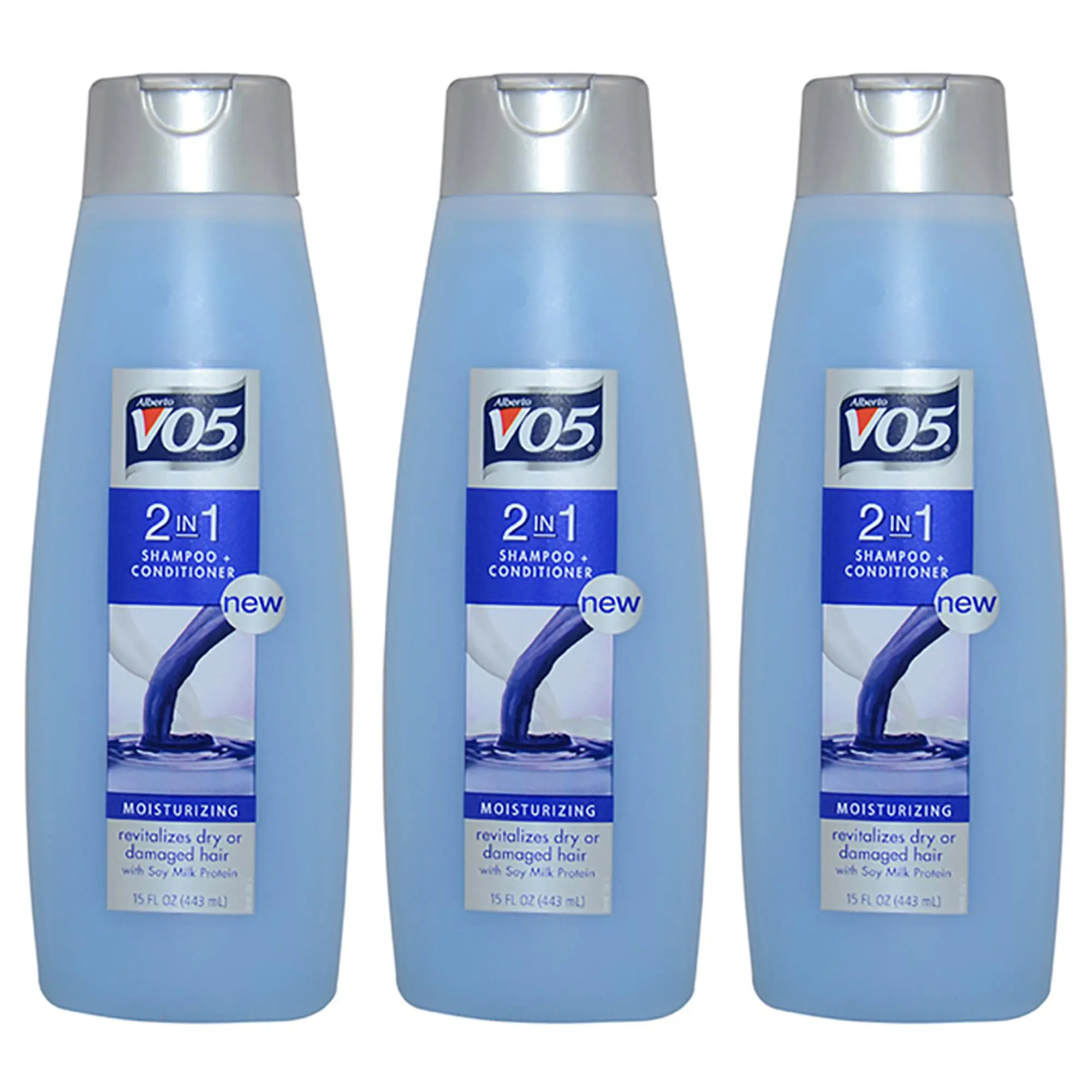 2 in 1 Shampoo and Conditioner by Alberto VO5 for Unisex - 15 oz Shampoo and Conditioner - Pack of 3