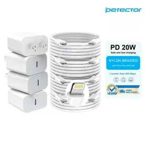 iPhone Charger Fast Charging,20W PD USB C Wall Charger 4 Pack with 6FT/10FT Fast Charging Cable - Fast Charger for iPhone 14/14 Pro Max/13/13 Pro/12/12 Pro/11/11 Pro/XS, iPad