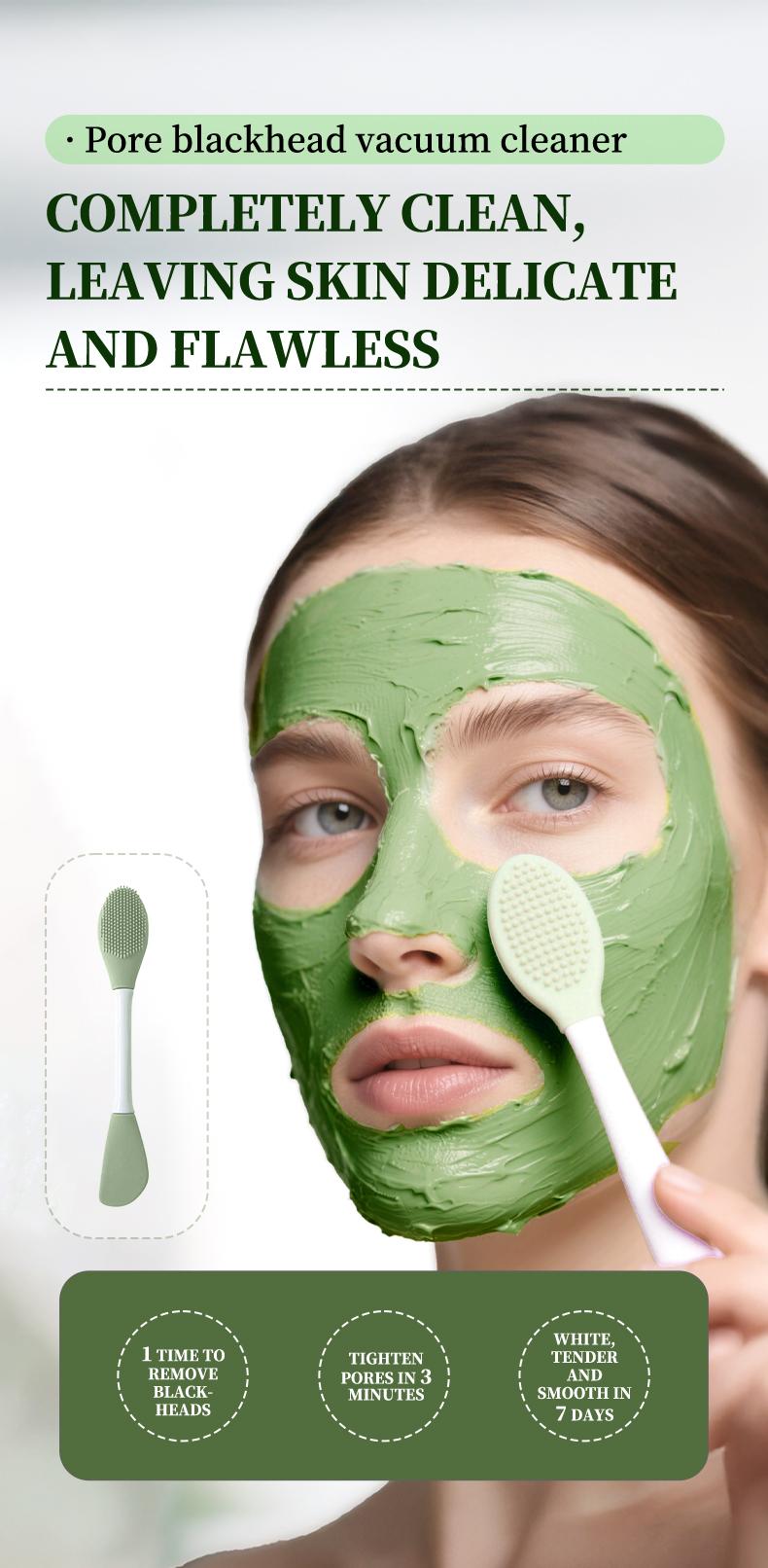 Cubidupi Triple Acid Double Herb Bubble Clay Mask - 3 Acids (Salicylic Acid + Lactobionic Acid + Mandelic Acid) & 2 Herbs (Centella Asiatica + Asiaticoside) Deep Cleansing, Oil Control & Pore Soothing | Bubble Clay Wash-Off Mask | 5g x 20 packs