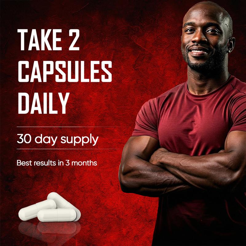 【MAX】DrBioCare Men’s Supplement – Supports Energy, Strength, Stamina, Circulation & Endurance – Featuring L-Carnitine + Living Collagen – New Formula, 60 Capsules