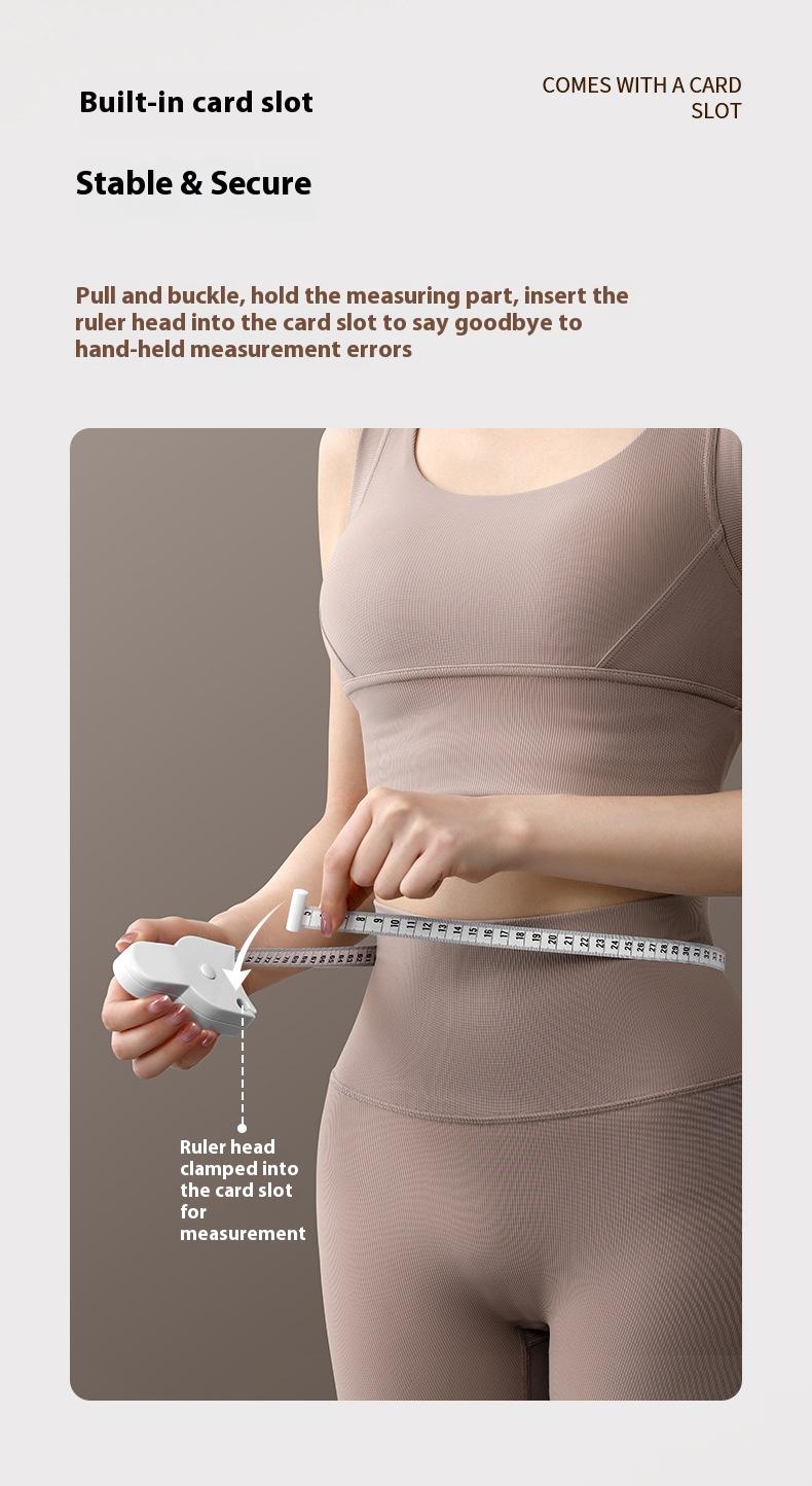 【Buy 1 Get 2】QuickLock Measure - One-Click Retractable Measuring Tape for Weight Loss & Fitness | Dual-Sided Inch/CM, Measures Waist, Hips, Arms, Legs Accurately