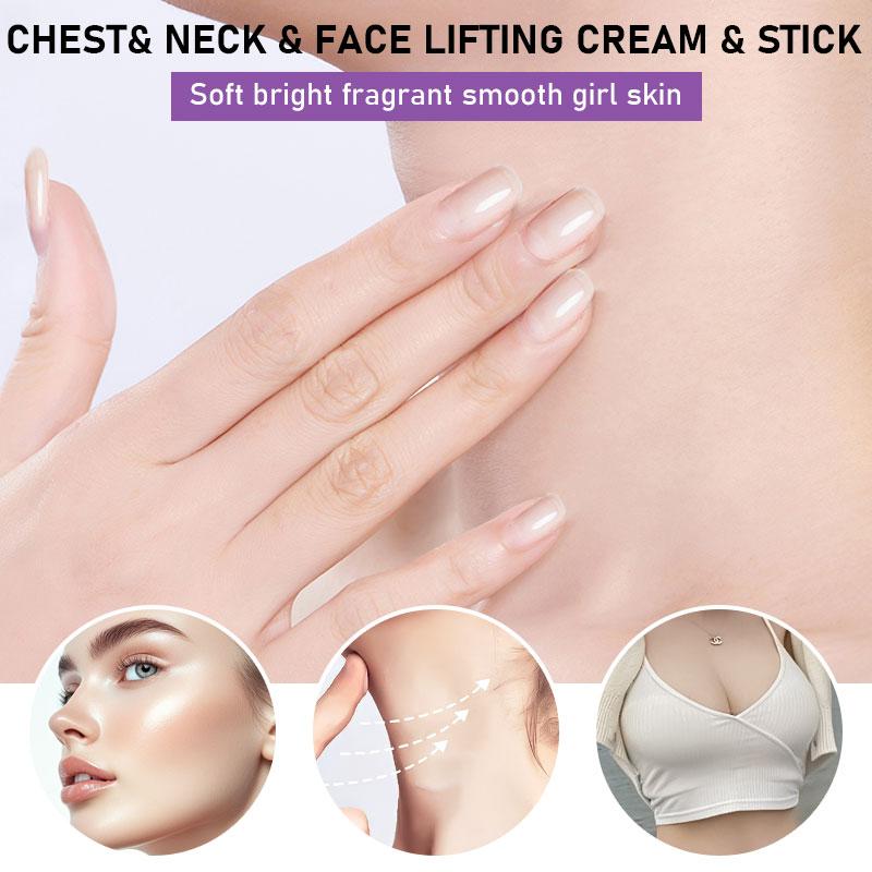 ROZINO Neck Firming Chest & Neck & Face Lifting Cream with Hyaluronic Acid & Grape Seed for All Skin Types - Deep Hydration & Moisturizing Body Care