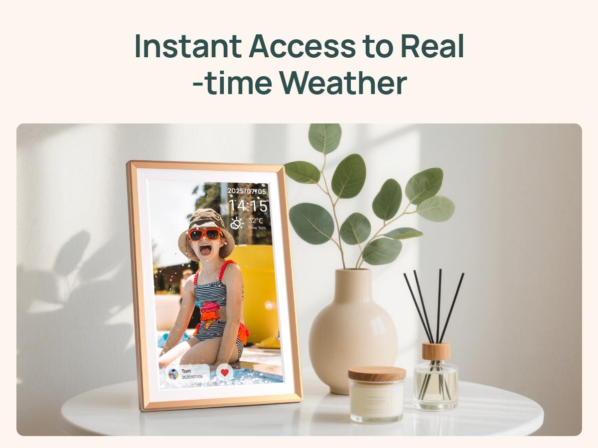 ARZOPA Digital Photo Frames Free Unlimited Cloud storage Share Unlimited 120s Videos Photos Anywhere Touch Screen WiFi Digital Picture Frame Smart Frame Video Frame Decor