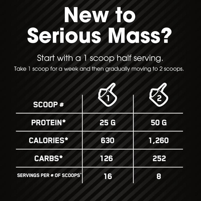 Optimum Nutrition Serious Mass, Weight Gainer Protein Powder, Mass Gainer, Vitamin C and Zinc for Immune Support, Creatine, Chocolate, 6 Pound (Packaging May Vary)