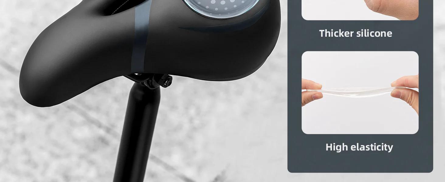 ROCKBROS Comfort Gel Bike Seat Breathable Waterproof Saddle Cruiser/Mountain/Fat Bikes