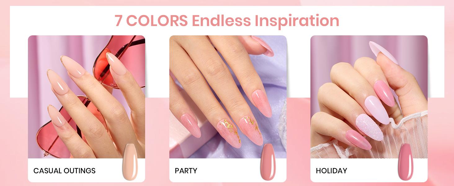 Beetles Dip Powder Starter Nail Kit with【Base&Top Coat&Activator&Manicure Tool】Don't Need UV light Nail Art Nails at home Nail Salon Gift#SpringTok Cosmetic Polish  Cutics #TikTokShopBacktoSchool