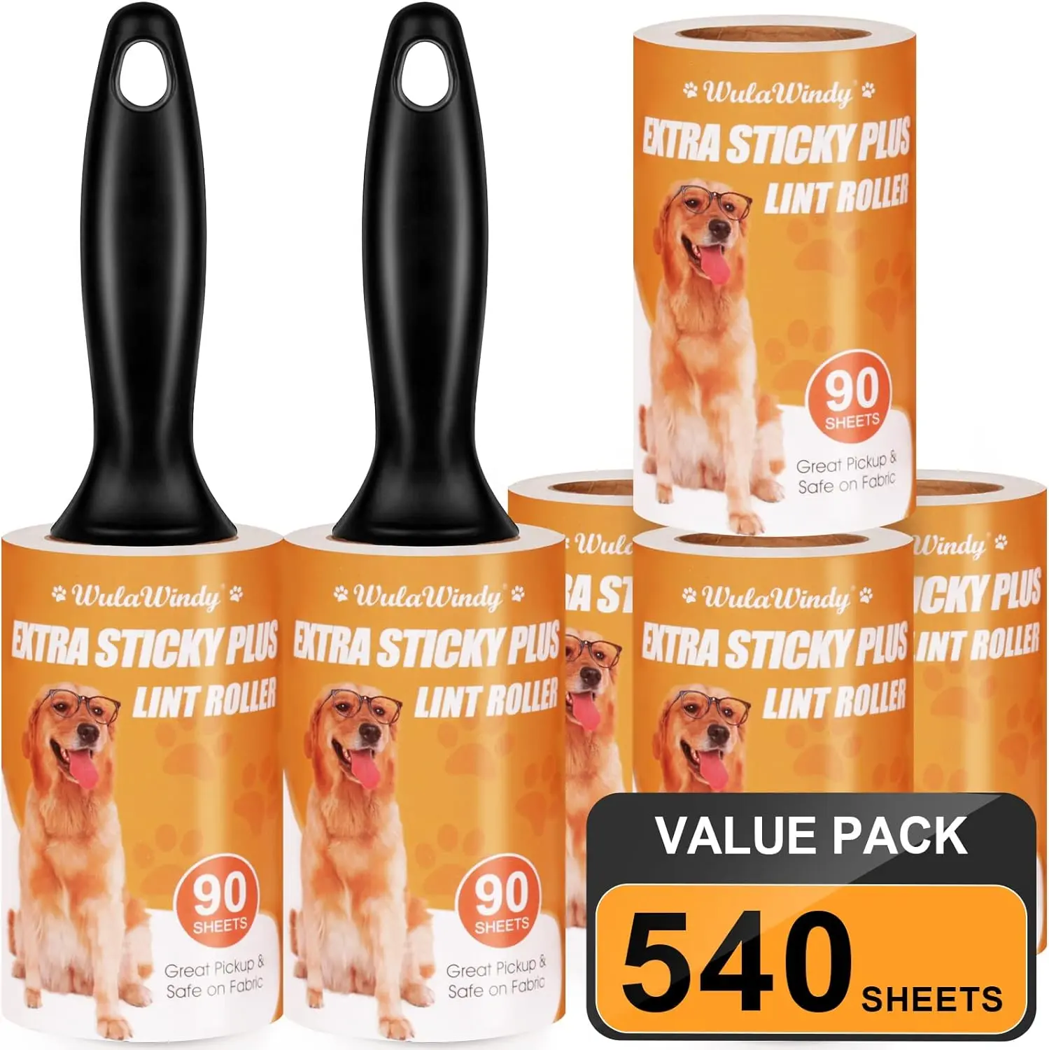 Lint Roller for Hair, hair stick device，Extra Sticky Lint Rollers Pet Hair Remover for Clothes, Work Great on Pet Hair
