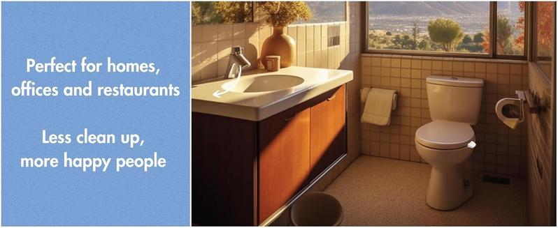 Lifty Loo Toilet Seat Handle & Lid Lifter - 2 Pack. Lift More. Less Mess. (GLOW IN THE DARK)