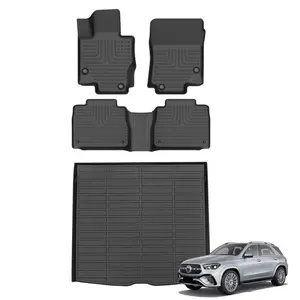 COLANAT for Mercedes-Benz GLE 2020-2025 (5-Seat Gas SUV - Not 7-Seat/Coupe/PHEV) Floor Mats & Cargo Liner Set, 3D Custom All-Weather High-Wall Waterproof Eco-Friendly Odorless Material Flexible Durable Anti-Slip Scratch-Resistant Easy Clean