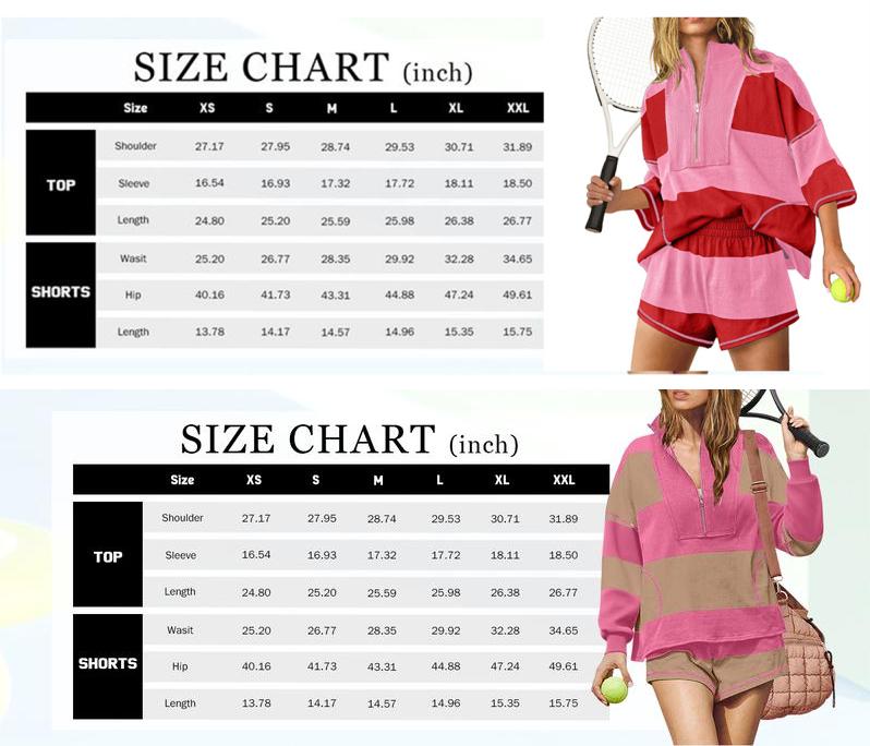 WoodBerry Women's Two Piece Workout Set Striped Short Sleeve Oversized Shirts Wide Leg Shorts Sets Summer Lounge 2 Piece Tracksuit with Pockets Tennis Sport Outfits for Daily