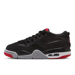 Youth Jordan 4 RM Black/Varsity Red-Wolf Grey (FQ7938 061) (GS)
