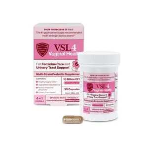 VSL4® Vaginal Health Daily Probiotic Supplement for Women's Health & Urinary Tract Support* – 10B CFU – 4-in-1 Formula with Probiotics, Prebiotic, Cranberry Extract & B+D Vitamins
