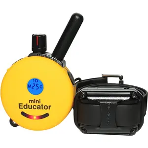 Mini Educator ET-300 Remote Dog Training Collar by E-Collar Technologies - Yellow Remote | Rechargeable & Waterproof Dog Training Collar with ½-Mile Range, 100 Stimulation Levels, Vibration & Tone -  Expandable 2-Dog System