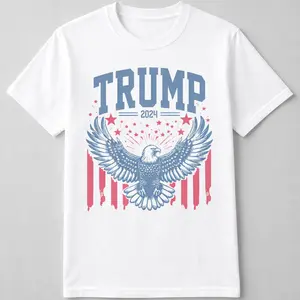 Retro Trump 2024 Sweatshirt: Vintage Eagle Graphic