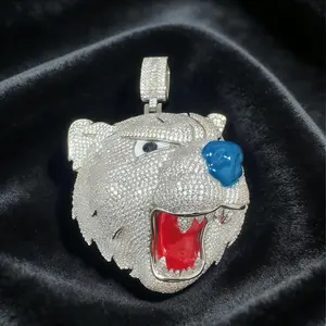 2356 Street Trend Roaring Bear Pendant Necklace For Men Women HipHop Fashion Complimentary shipping