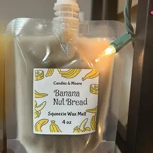 Banana Nut Bread Squeeze Wax 4oz premium soy wax