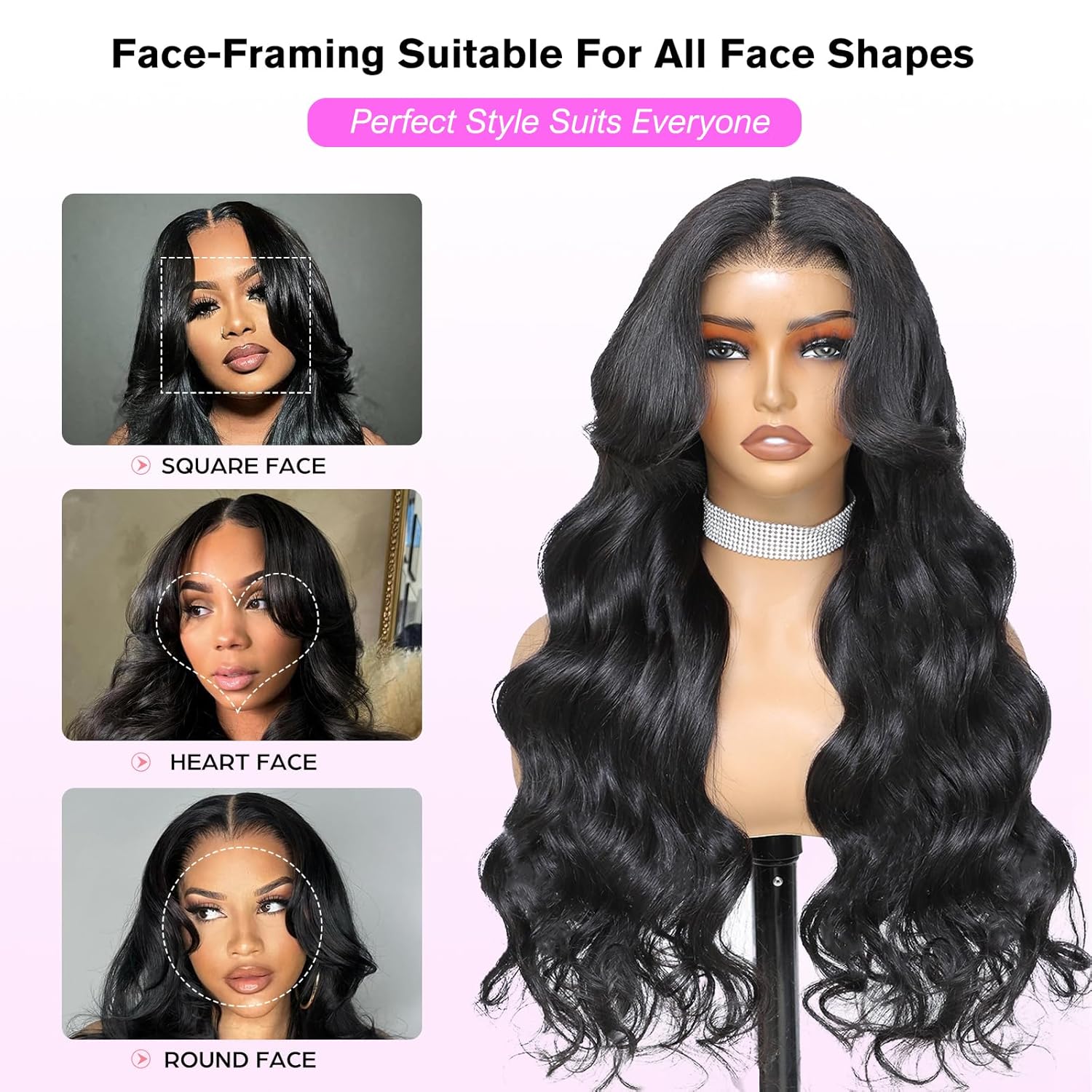 Bling Hair Body Wave Drawstring Glueless Wig Human Hair 13x4 13x6 HD Transparent Lace Wig Human Hair PrePlucked Natural Hairline Brazilian Real Human Hair Wigs Lace Frontal Natural Color 180% Density