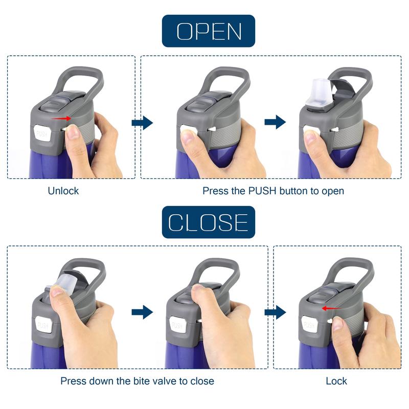 Keep Cold and Warm,Stainless Steel Kids Water Bottle Leak Proof BPA-Free Sports Bottle ,Thermoses ,universal bottlestraw Mug Tumbler