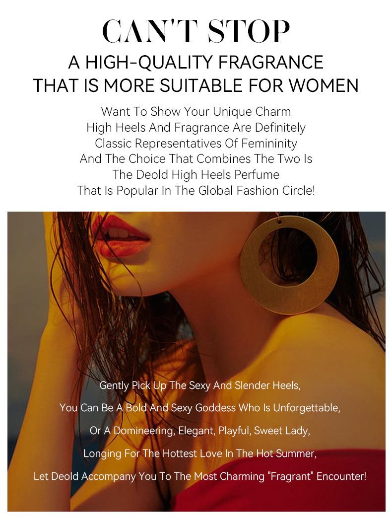 Deold High Heel Perfume for Women 30ml Woody Orange & Amber Scent long lasting women's perfume Christmas Birthday Gift Unique Shoe Design with Orange Liquid Unisex EDP mini perfume  perfume para mujer  women perfumes date night fragrance