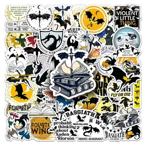 10/30/50pcs Fantasy Fourth Wing Stickers