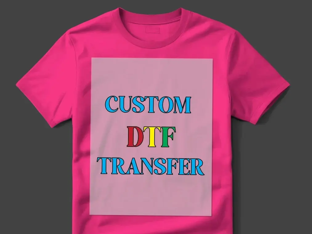 DTF Transfers Ready for Press, Personalized DIY Your Photo/Logo/Letter/Text, Direct To Film Transfers, Custom Heat Transfer, Print Your Own Crafts Design Clothing