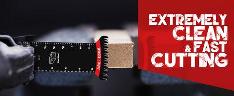 1-1/4 in. Arc Edge Oscillating Multitool Blades For General Purpose,Mixed Standard+Extra Long Cutting