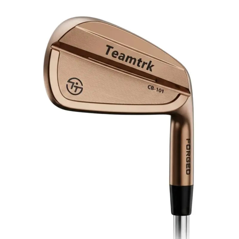 Teamtrk CB-101 Men's Golf Iron Set Soft Iron Forged Material 4 5 6 7 8 9 P 7 Pieces per Set Golf Club Set(Left-Handed Version)