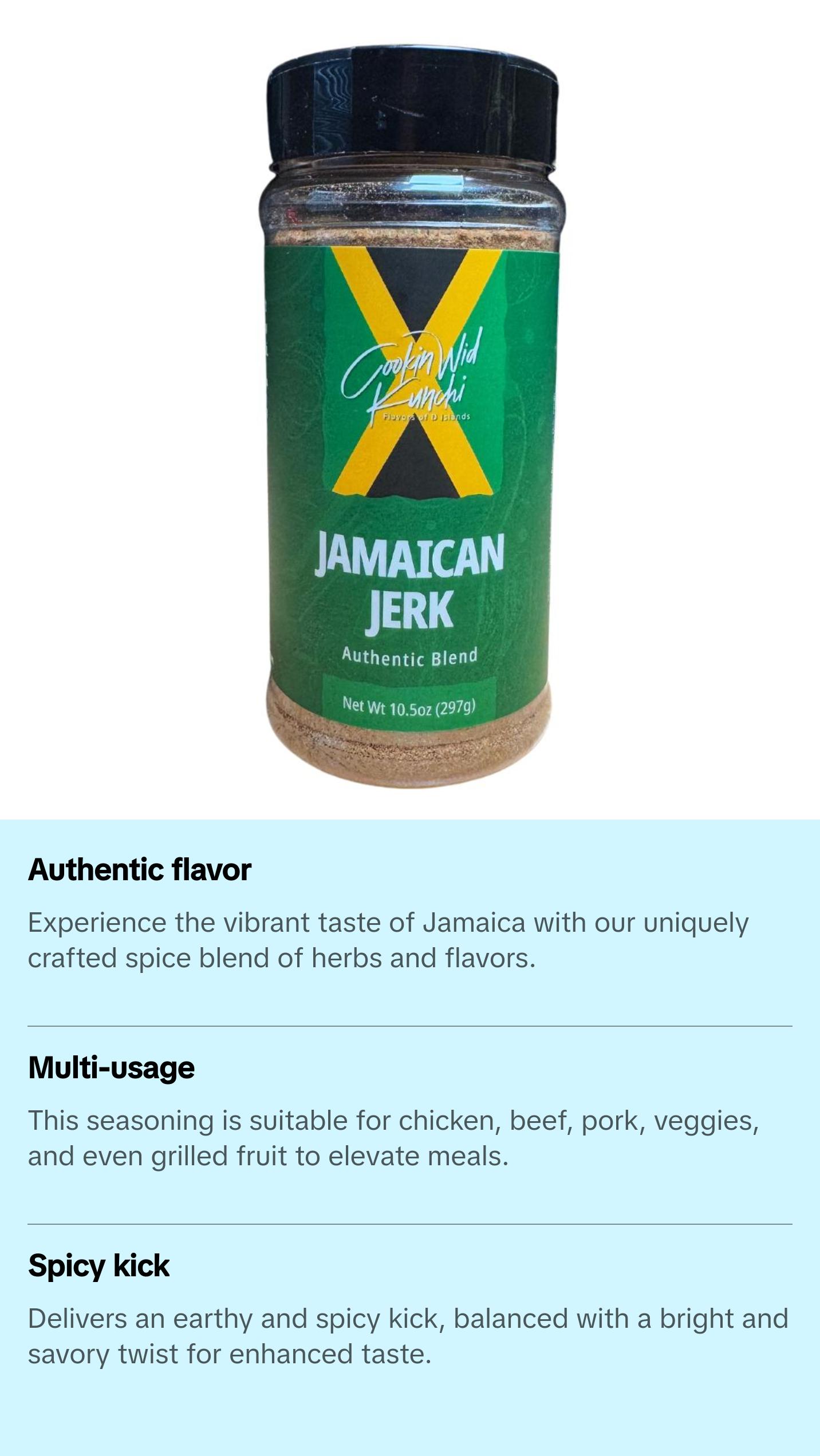 Jamaican Jerk by Cookin Wid Kunchi