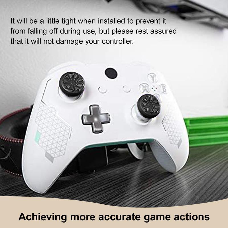 Gaming Grips with Thumbsticks, Thumbsticks Grips for PS4/PS5, XBOX, Professional Thumb Grips Joystick Cap Analog Stick Cover,Thumbsticks - 1 High-Rise & 1 Mid-Rise PS5/4